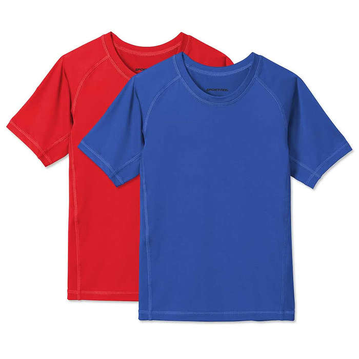 Sport-Tek Youth Rash Guard Shirt - True Red