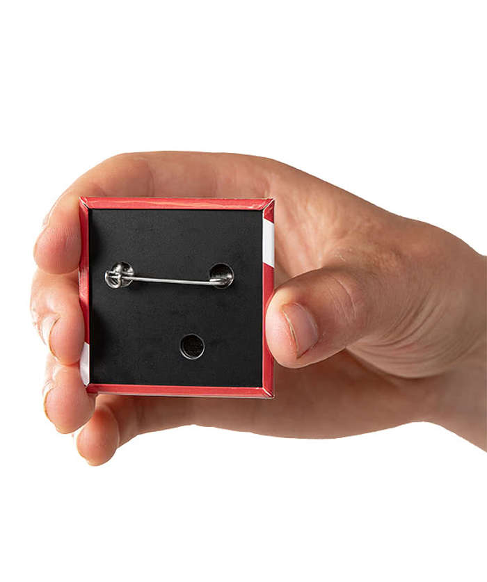 2" Square Button - Navy