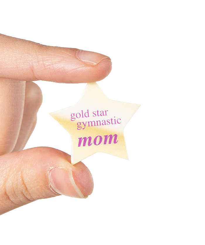 Full Color Star Laminated Plastic Lapel Pin - Athletic Gold 3 Full Color Star Laminated Plastic Lapel Pin - Athletic Gold