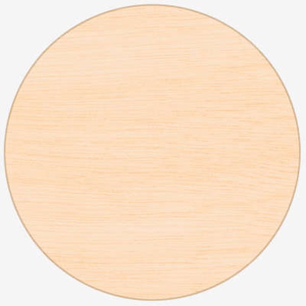 Laser Engraved 1" Round Wood Lapel Pin - Maple