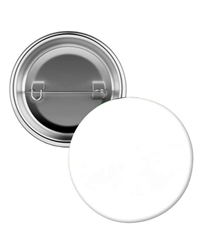 Full Color 3" Pin Back Button - Silver 3 Full Color 3" Pin Back Button - Silver