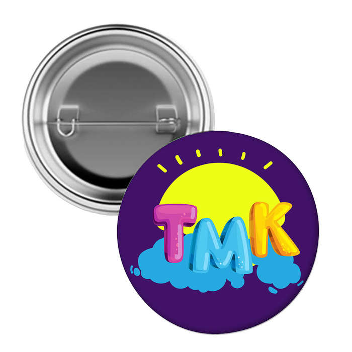 Full Color Lapel Pin Back Button - Silver