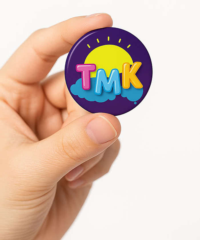 Full Color Lapel Pin Back Button - Silver 3 Full Color Lapel Pin Back Button - Silver
