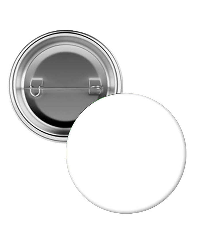 Full Color 2.25" Pin Back Button - Silver