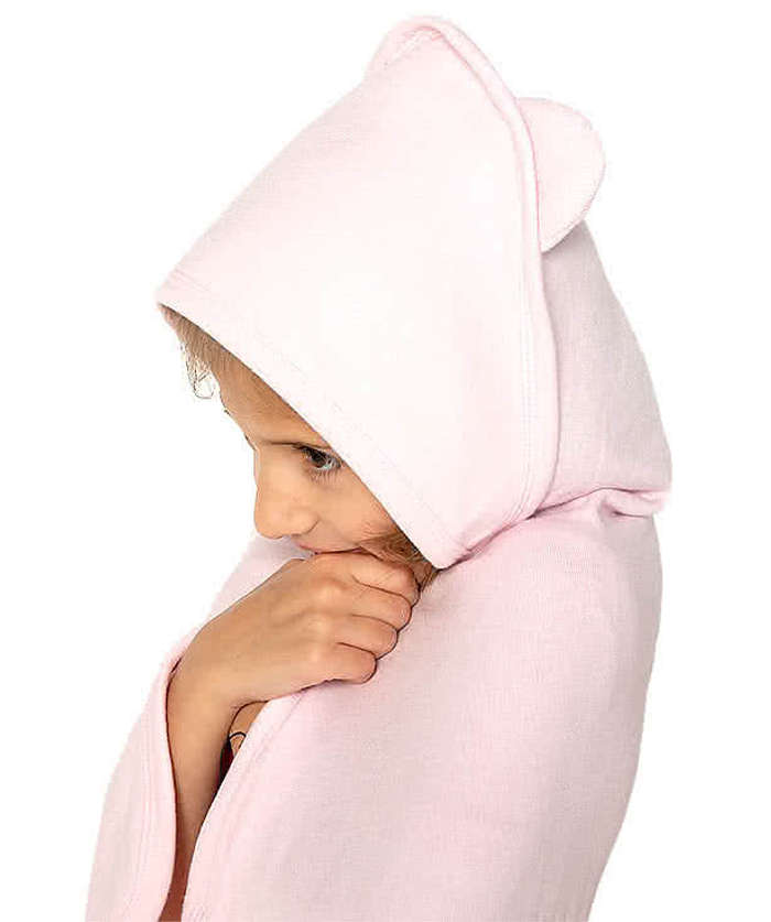 Rabbit Skins Toddler 50/50 Hooded Towel With Ears - Ballerina