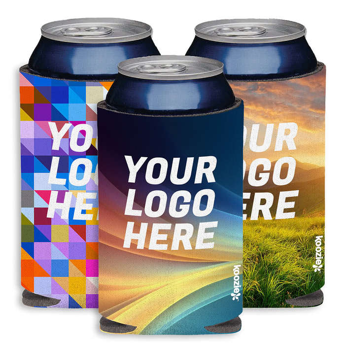 Full Color Koozie® britePix® Collapsible Can Cooler - Purple
