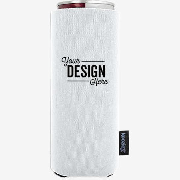 Full Color Koozie® Collapsible Slim Can Cooler - White