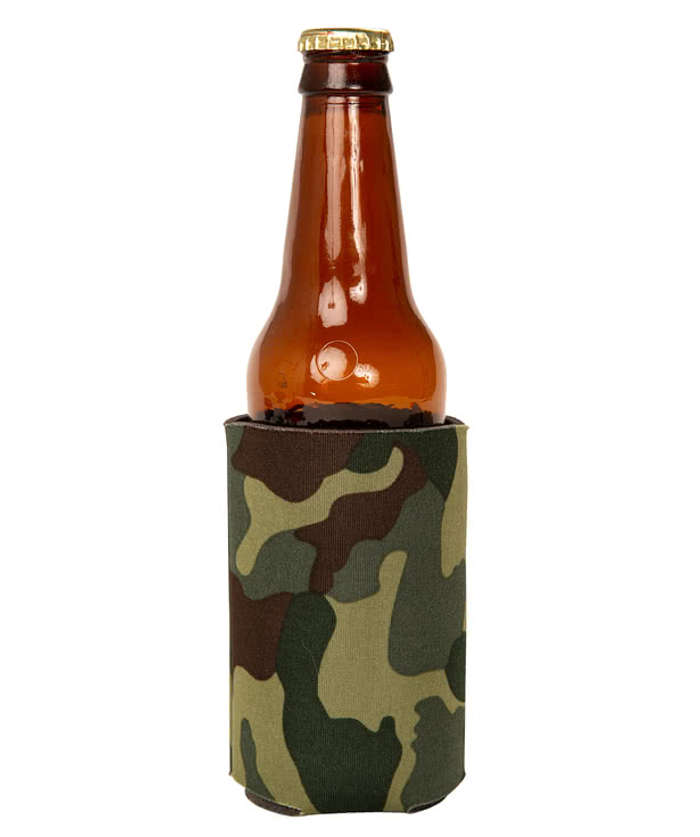 Foldable Bottle Cooler - Green Camo