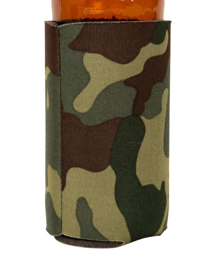 Foldable Bottle Cooler - Green Camo