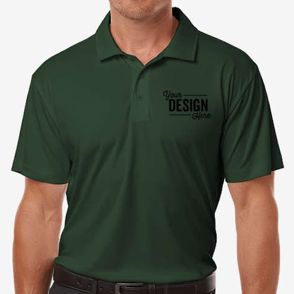 AllPro Interlock UPF 50 Performance Polo - Printed - Forest Green