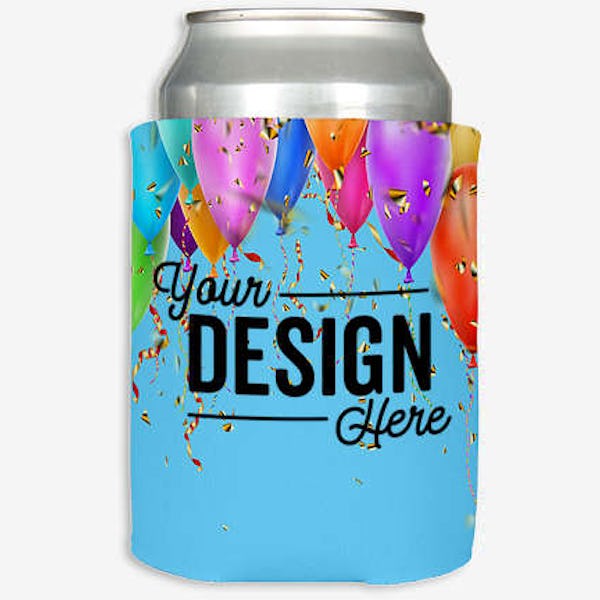 Full Color Balloons Foldable Can Cooler - Balloon