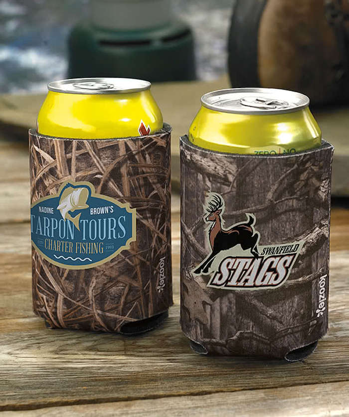 Full Color Koozie® britePix® Mossy Oak® Collapsible Can Cooler - Shadow Grass Blades Micro