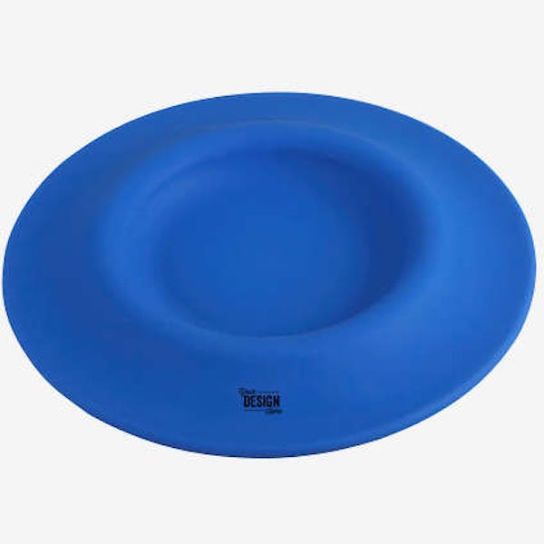 2-in-1 Silicone Pet Flyer and Drinking Bowl - Blue