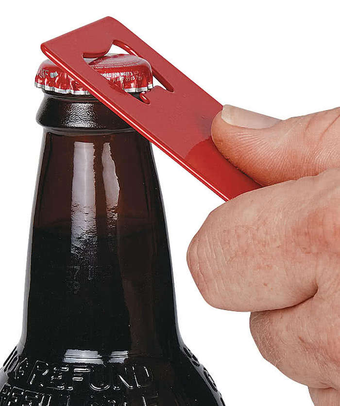 Full Color Credit Card Shaped Bottle Opener - White