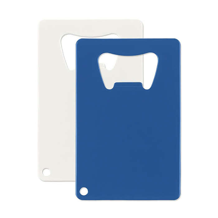 Full Color Credit Card Shaped Bottle Opener - White