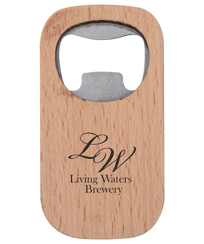 Bamboo Bottle Opener - Natural 3 Bamboo Bottle Opener - Natural