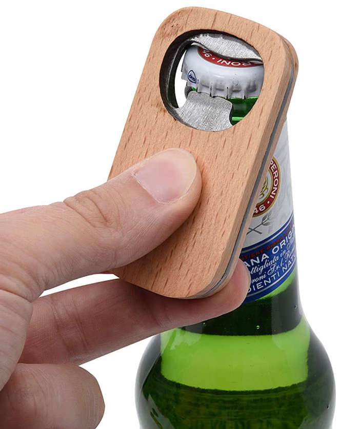 Bamboo Bottle Opener - Natural 4 Bamboo Bottle Opener - Natural