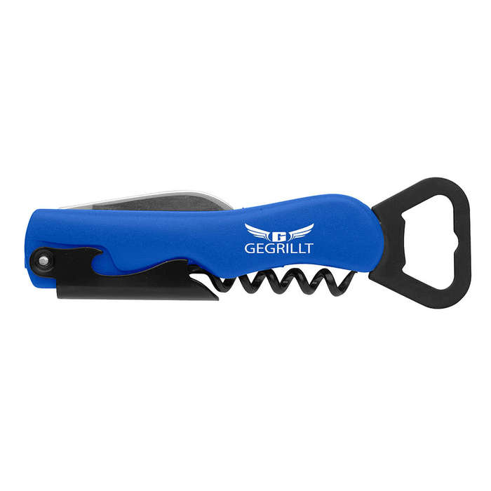 4-in-1 Waiter's Pocket Knife - Blue