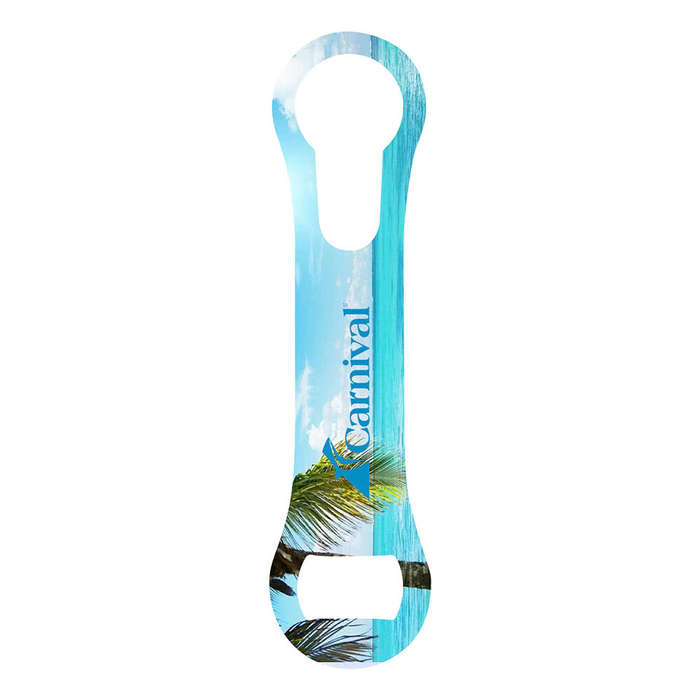 Full Color Bottle Opener - White