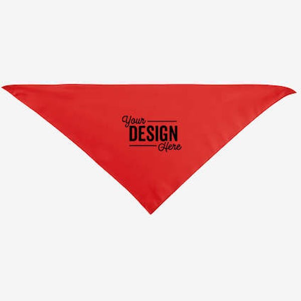 Large Triangle Recycled Pet Bandana - Red