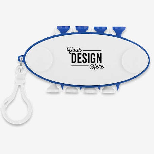 Golf Tee and Marker Tool Set Keychain - Blue