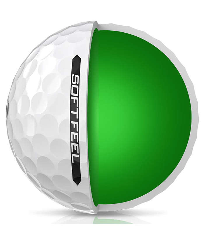 Full Color Srixon Soft Feel Golf Balls (Box of 3) - White