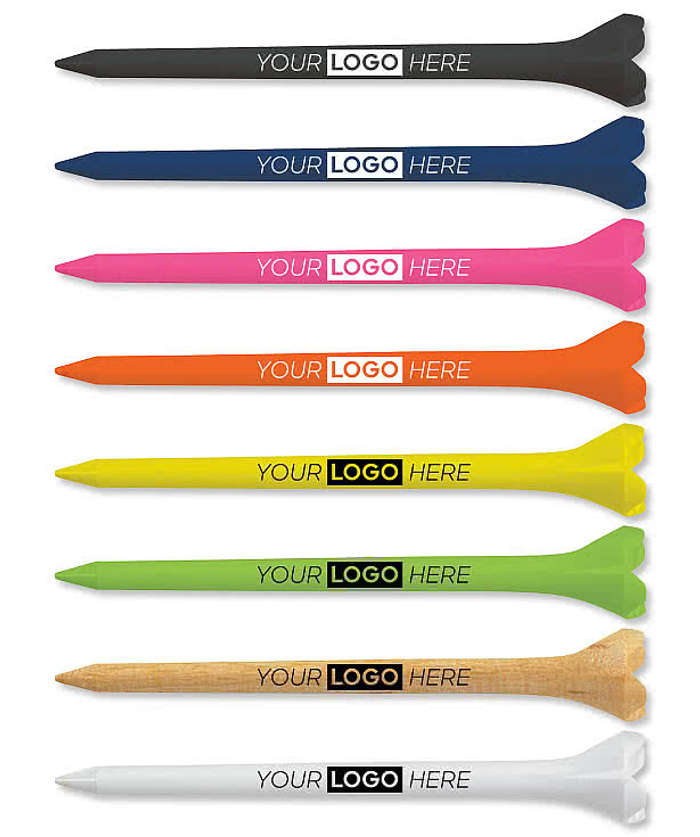 Driver Pack - 3-1/4" Golf Tees (Set of 5) - Bright Orange