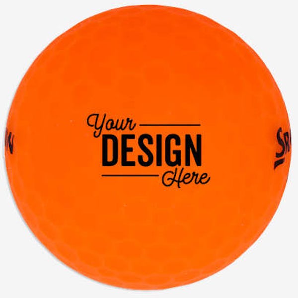Full Color Srixon Soft Feel Brite Golf Balls (Box of 12) - Orange