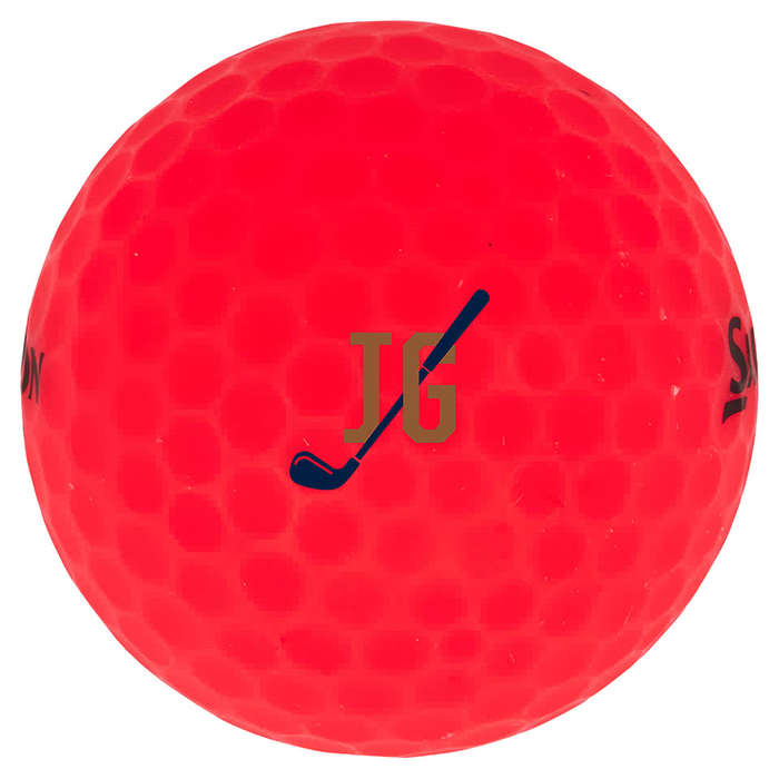 Full Color Srixon Soft Feel Brite Golf Balls (Box of 12) - Orange