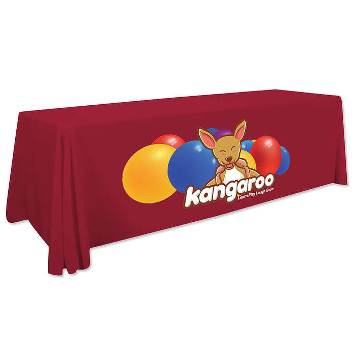 Full Color 8' LazerLine Throw Tablecloth - Navy