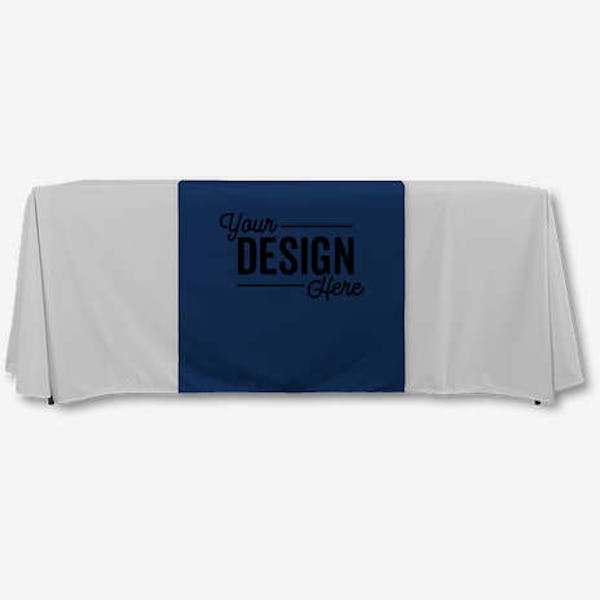Full Color 28" LazerLine Table Runner - Navy
