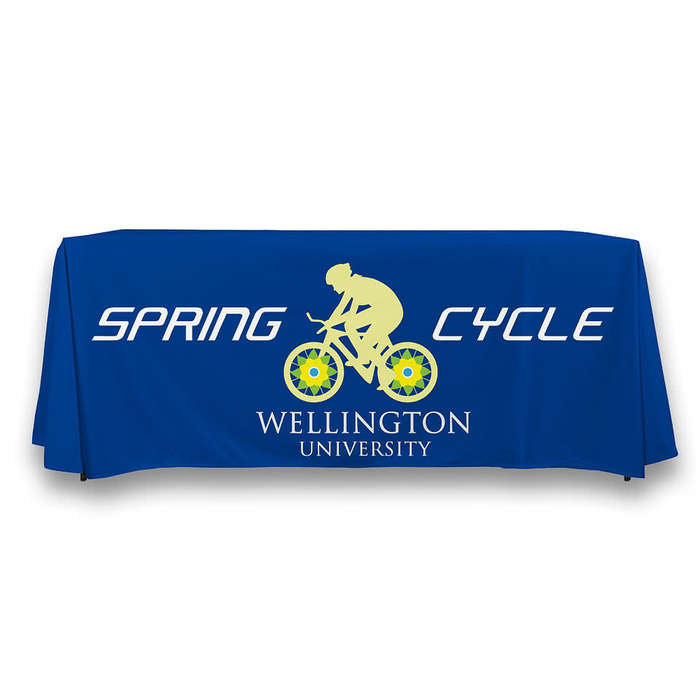 Full Color 6' Poplin Throw Tablecloth - Hot Pink