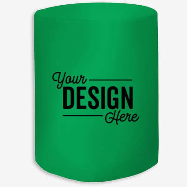 Full Color 2.6' Bar-Height Fitted Round Throw Tablecloth - Emerald