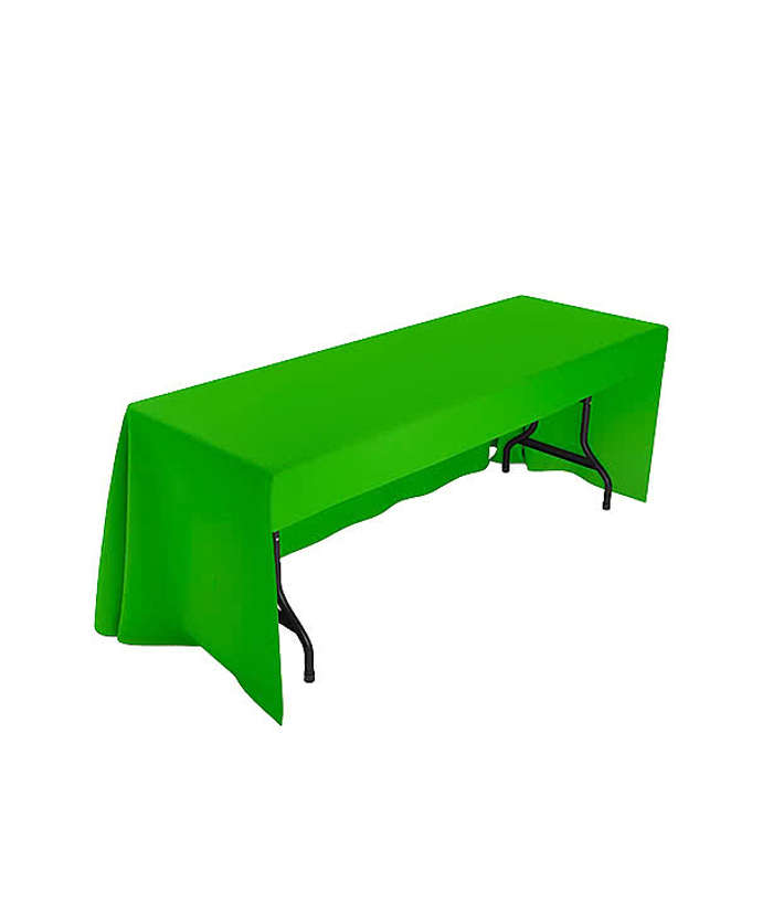 Full Color 6' Promotional Open-Back Throw Tablecloth - Navy 3 Full Color 6' Promotional Open-Back Throw Tablecloth - Navy