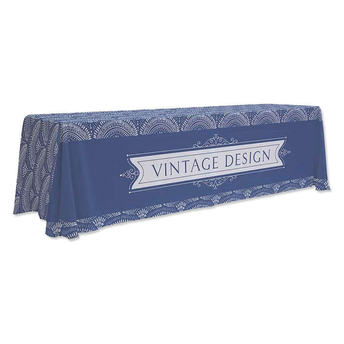 Full Color 8' Eco-Wise 4-Sided Throw Tablecloth - Kelly Green