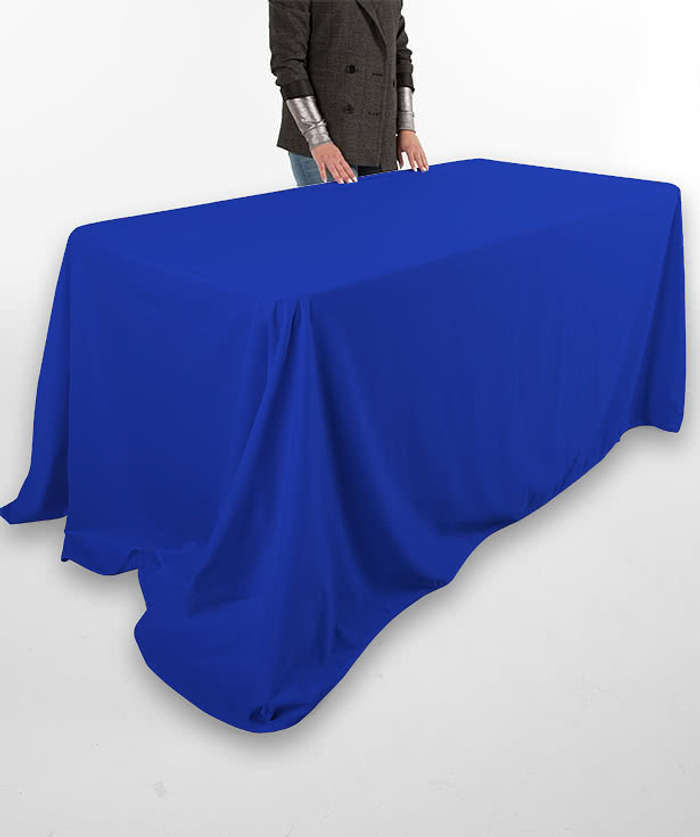 Full Color 8' Eco-Wise 4-Sided Throw Tablecloth - Kelly Green