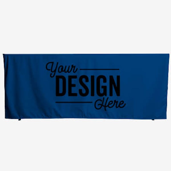 Full Color 6' Fitted Throw Tablecloth - Navy