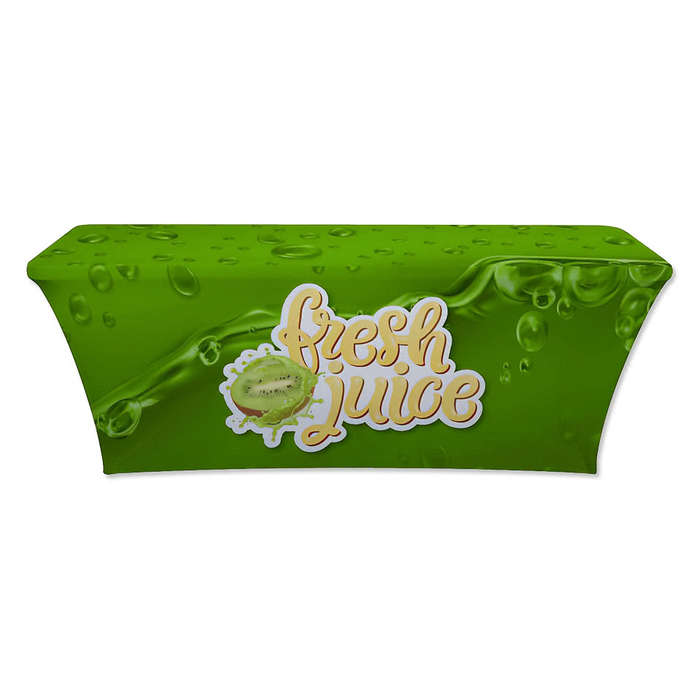 Full Color 6' Ultrafit Classic Stretch Tablecloth - Maroon