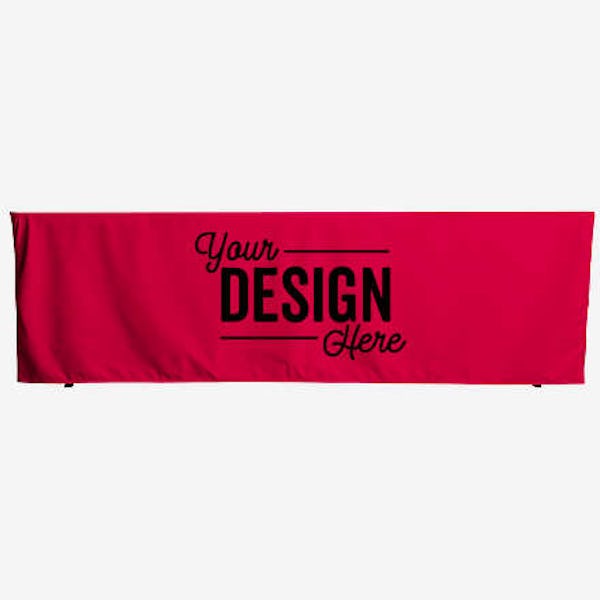 Full Color 8' Fitted Throw Tablecloth - Cardinal