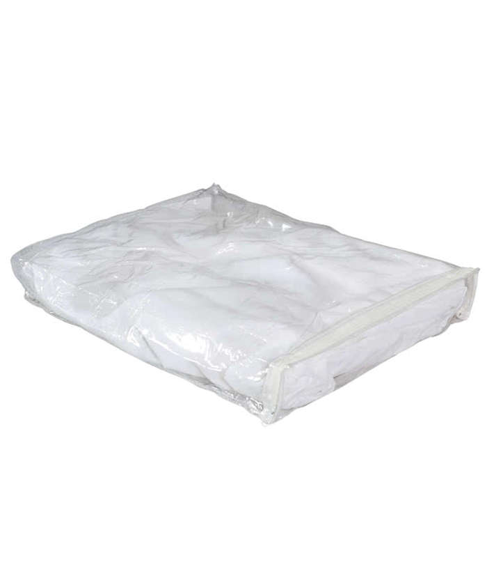 Full Color 5' Round Throw Tablecloth - White