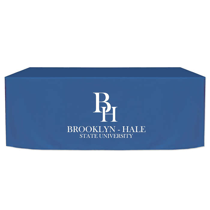 Full Color 6' Fitted Tablecloth - Red