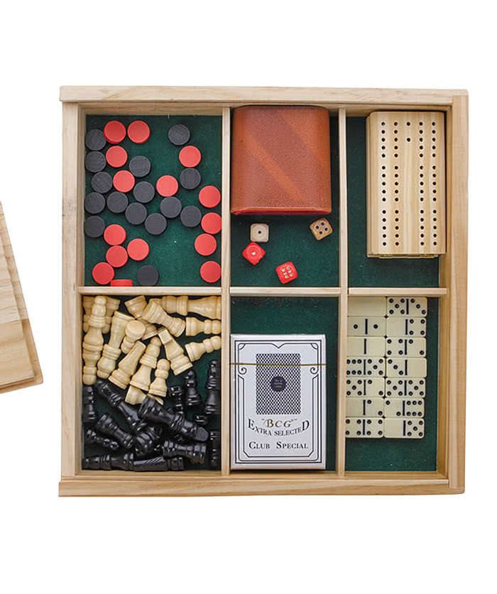 Full Color Travel Fun Game Set - Natural