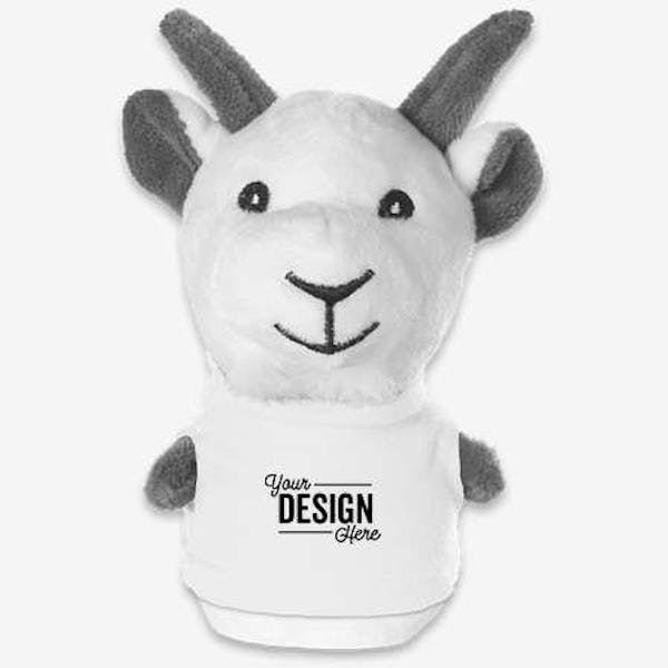 4" Shorty Goat Plush Animal - White