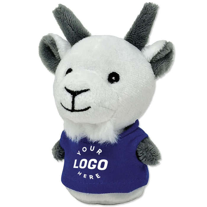 4" Shorty Goat Plush Animal - White