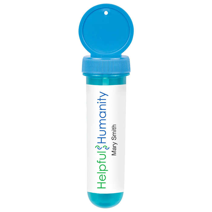 Full Color 1 oz. Tube Bubble Dispenser - Red