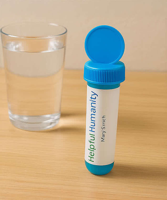 Full Color 1 oz. Tube Bubble Dispenser - Red