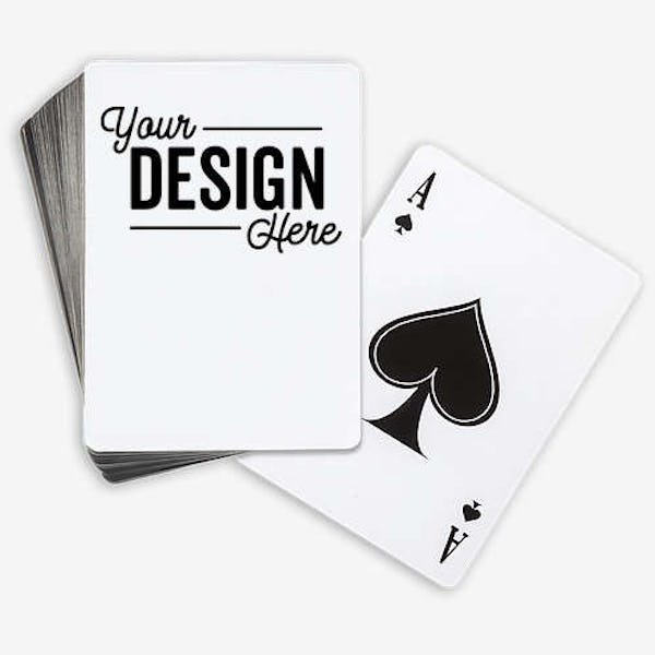 Full Color Playing Card Deck - White