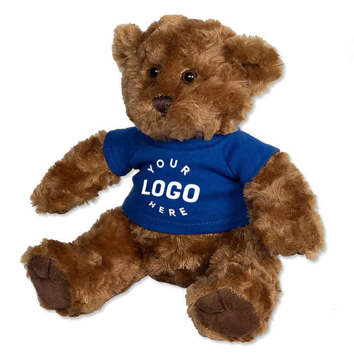 10" Traditional Brown Bear - Brown Bear / White T-shirt