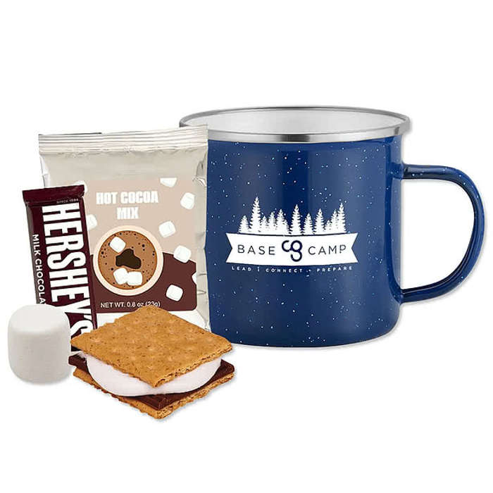 16 oz. Speckled Camping Mug with Hot Cocoa & Smores - Royal Blue 6 16 oz. Speckled Camping Mug with Hot Cocoa & Smores - Royal Blue