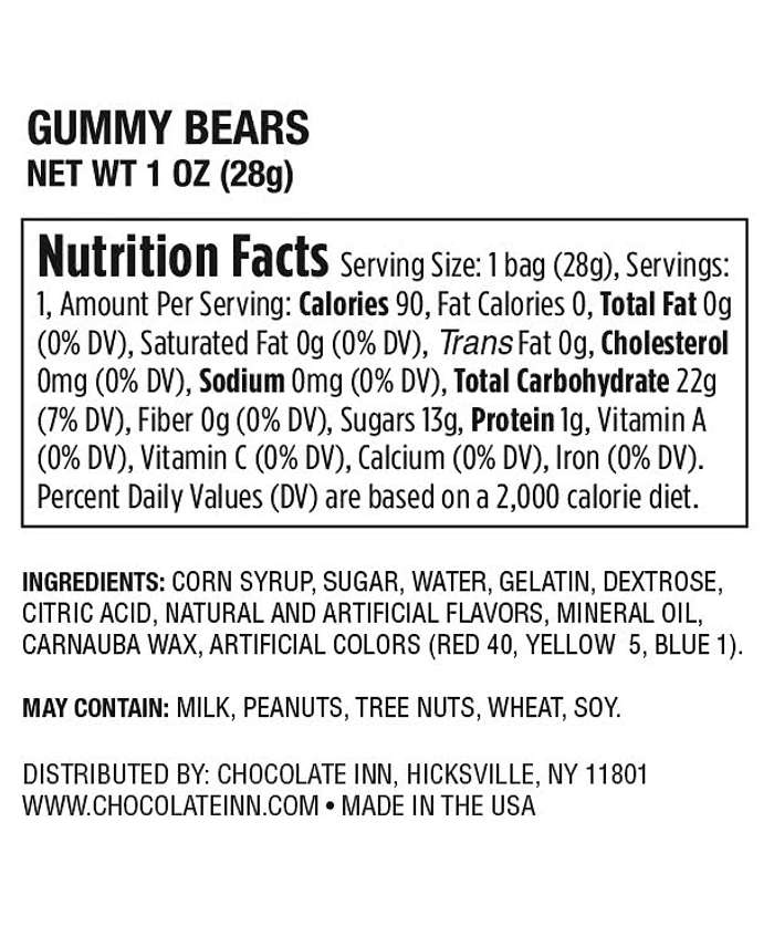 Gummy Bears Promo Pack Candy Bag - Gummy Bears
